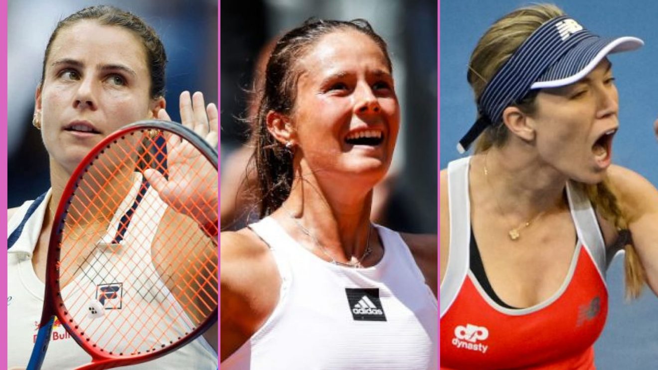 Pictured: WTA Tour players Emma Navarro, Daria Kasatkina, Danielle Collins.