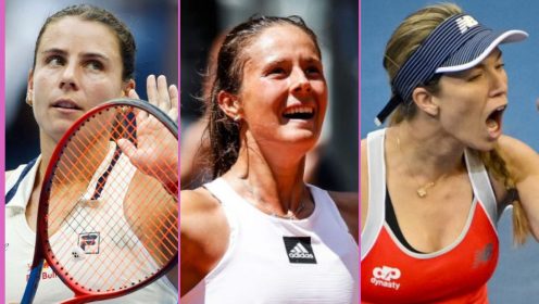 Pictured: WTA Tour players Emma Navarro, Daria Kasatkina, Danielle Collins.