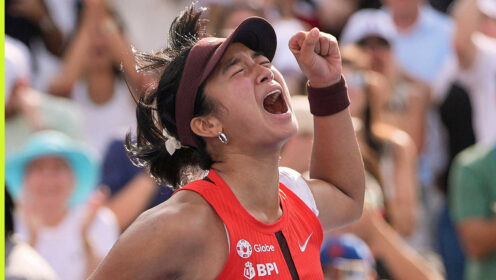 Pictured: Alex Eala celebrations