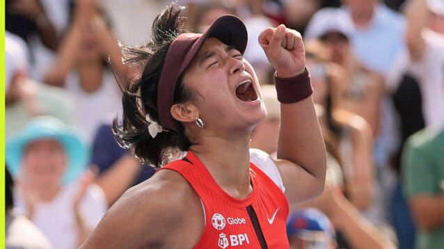Pictured: Alex Eala celebrations