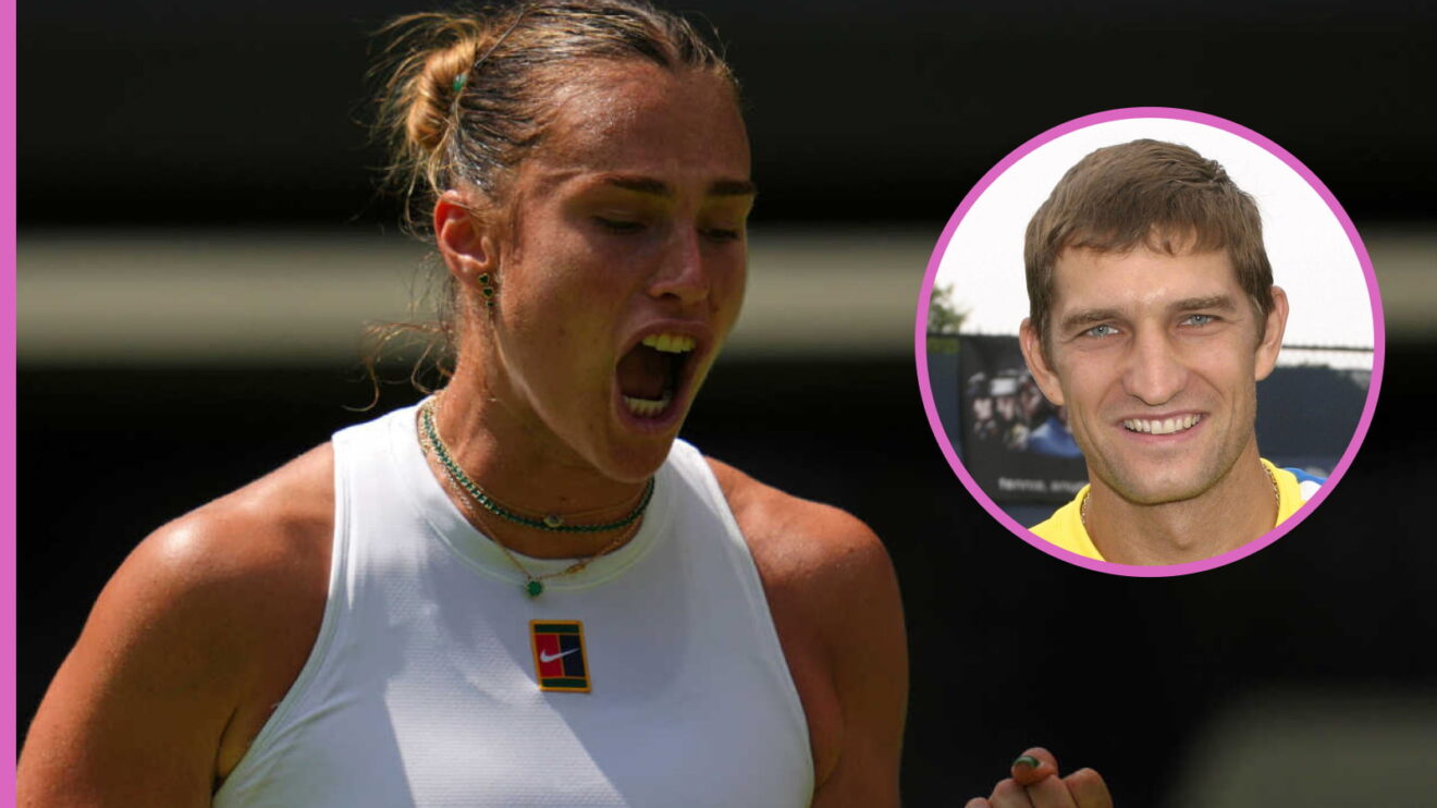 Pictured: Aryna Sabalenka and new coach Max Mirnyi.