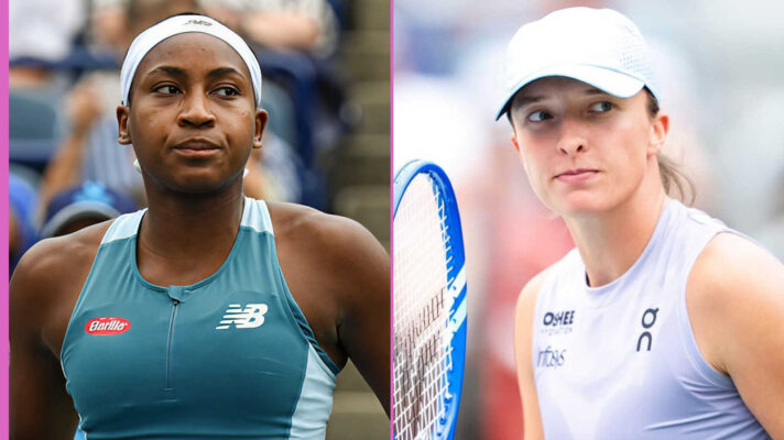Pictured: Coco Gauff and Iga Swiatek