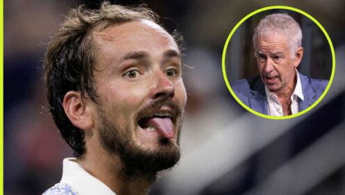 Daniil Medvedev and John McEnroe