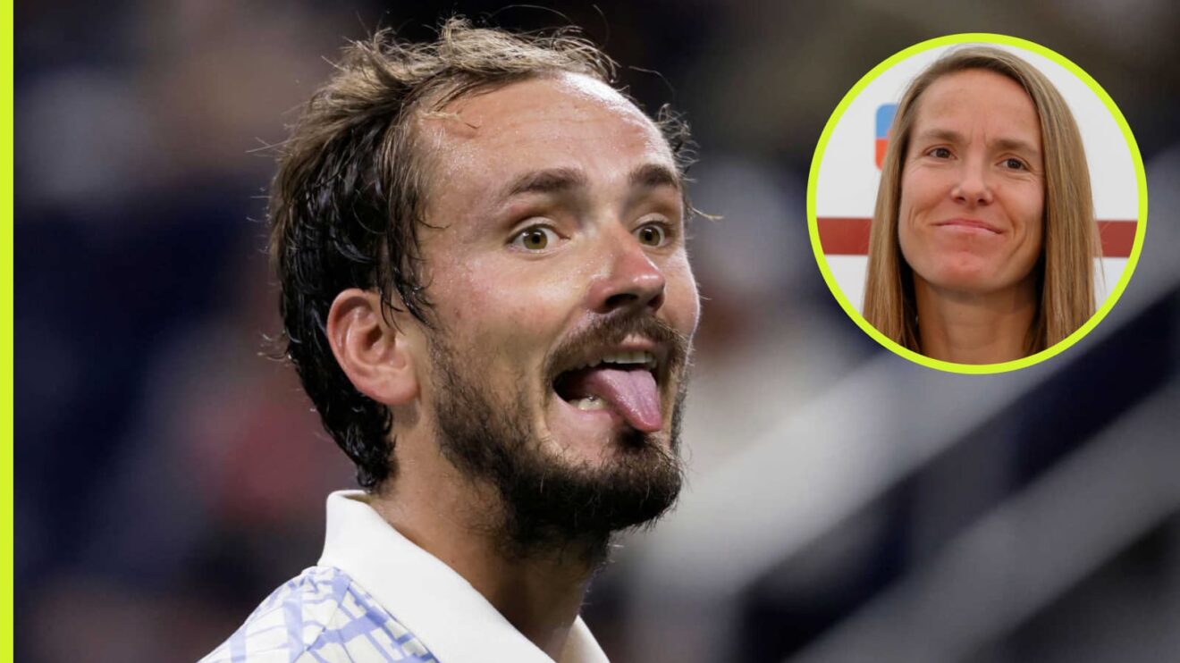 Daniil Medvedev and Justine Henin
