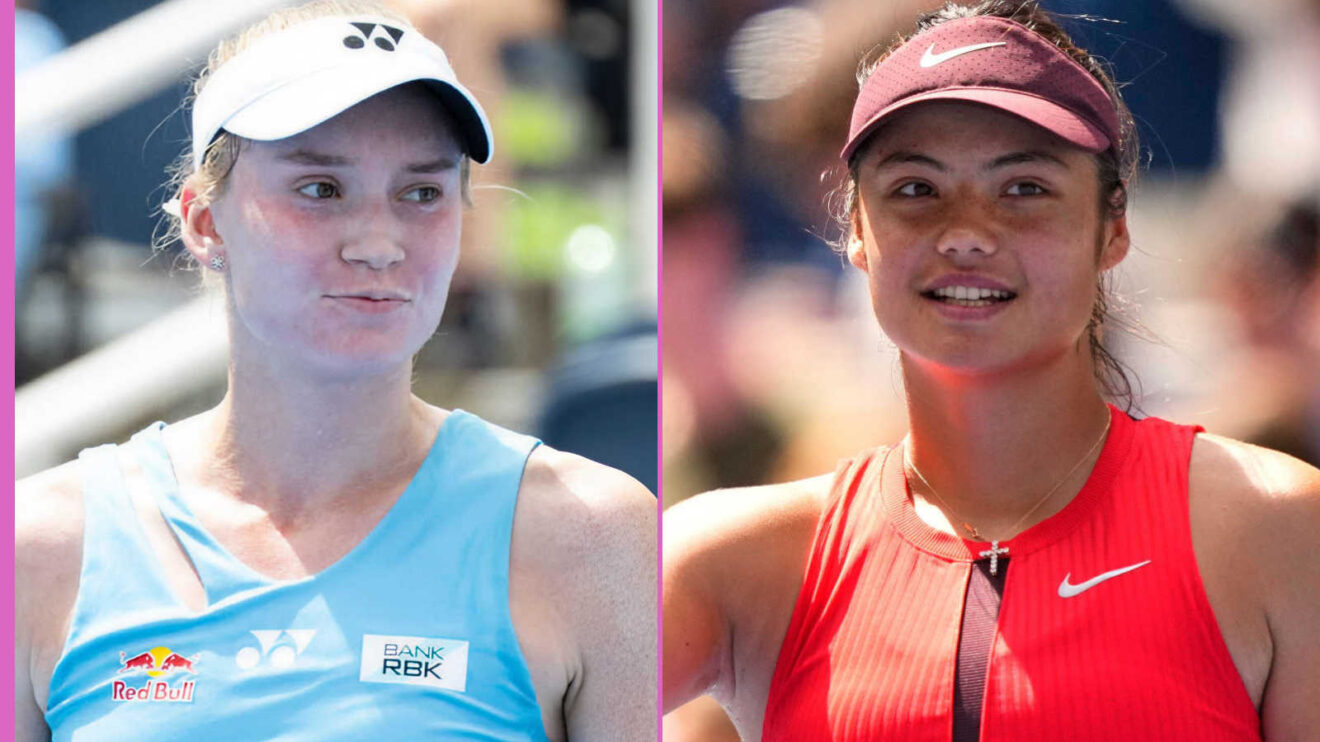 Pictured: Elena Rybakina and Emma Raducanu