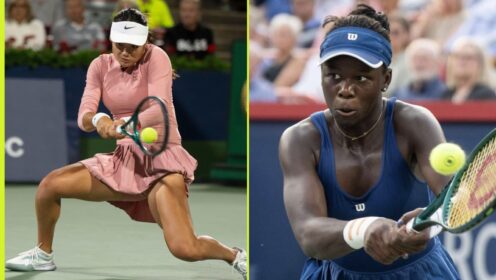 Emma Raducanu and Victoria Mboko