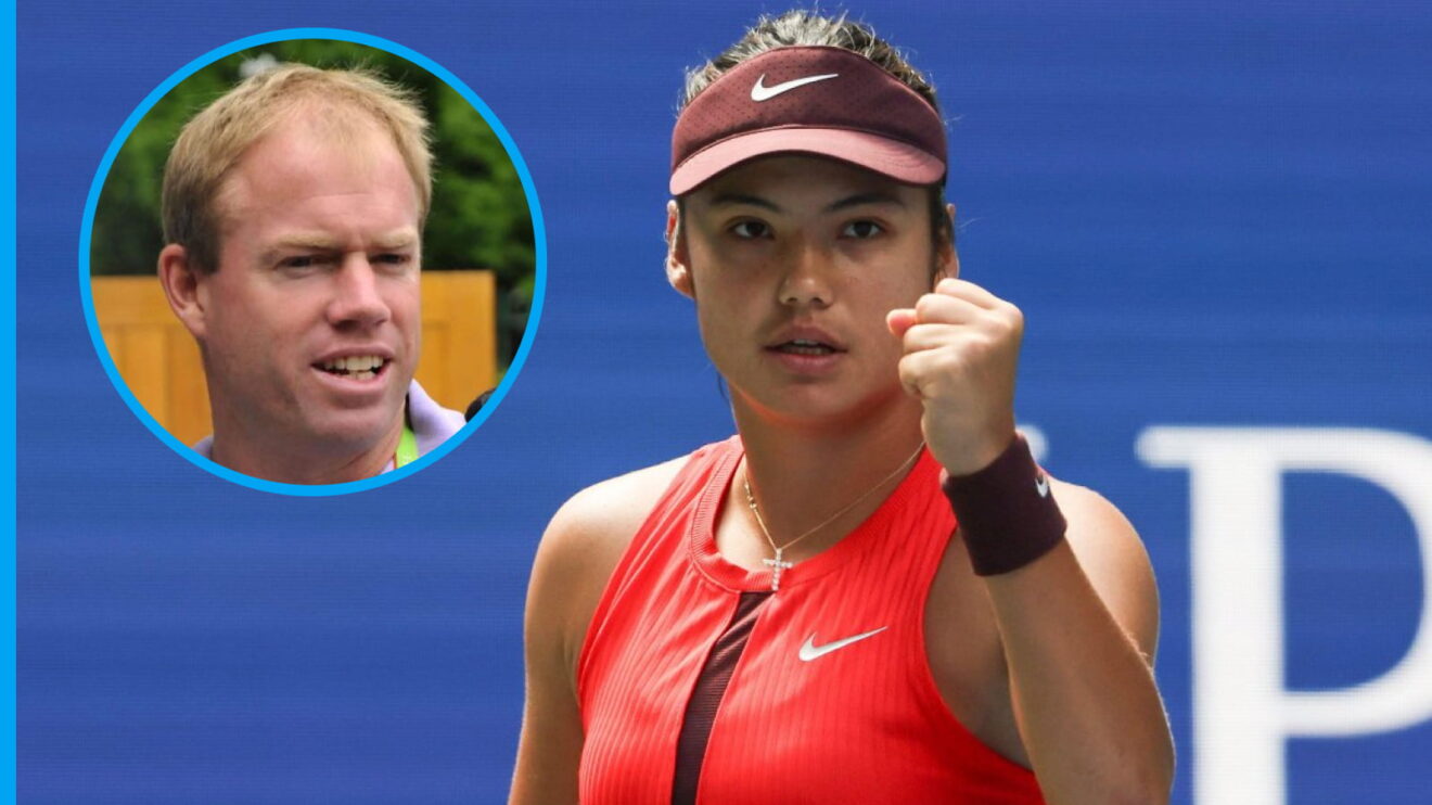 Pictured: Emma Raducanu and former coach Mark Petchey.