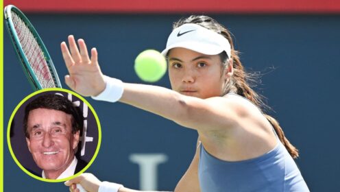 Emma Raducanu and Rick Macci