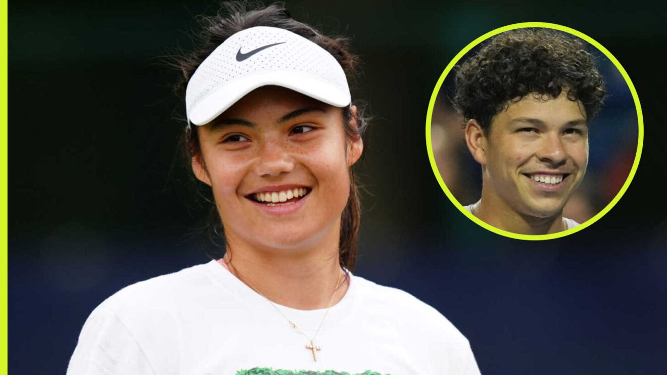 Pictured: Emma Raducanu with Ben Shelton