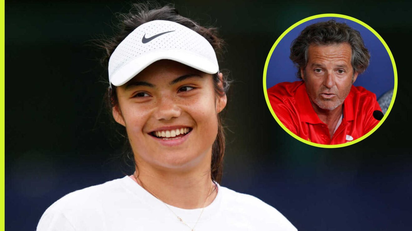 Pictured: Emma Raducanu with Francisco Roig