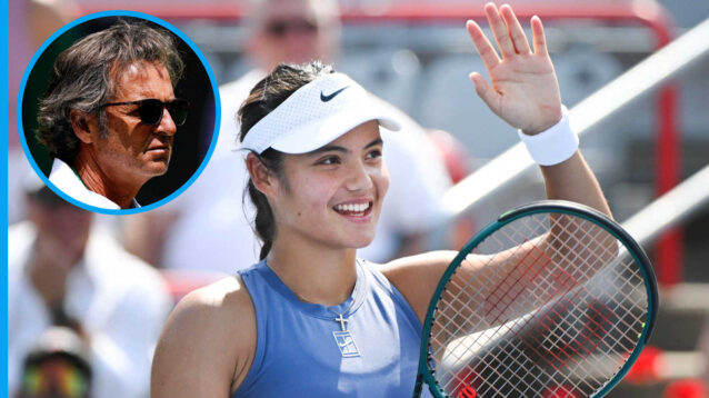 Pictured: Emma Raducanu and Francisco Roig