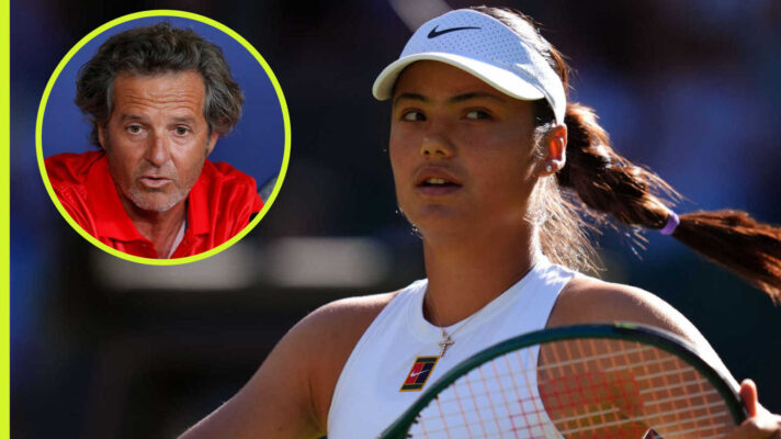 Emma Raducanu with Francisco Roig