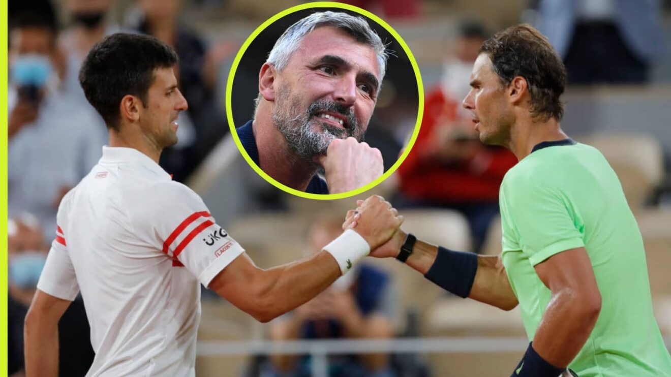 Goran Ivanisevic, Novak Djokovic and Rafael Nadal