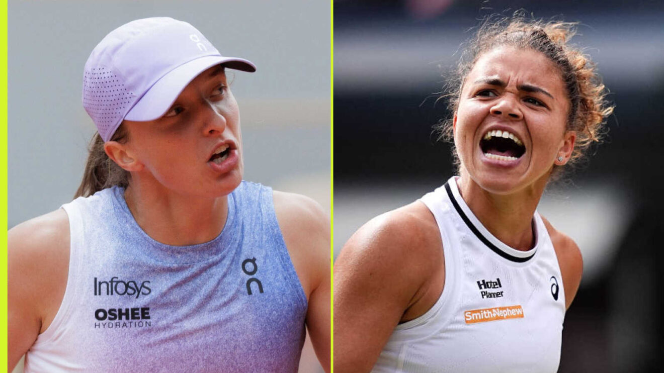 Pictured: Iga Swiatek and Jasmine Paolini