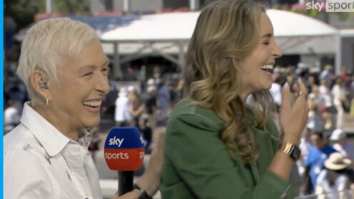 Laura Robson and Martina Navratilova