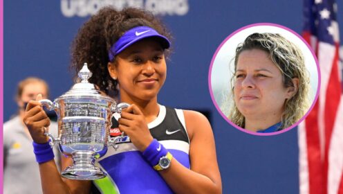 Pictured: Naomi Osaka and Kim Clijsters.