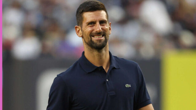 Pictured: Tennis icon Novak Djokovic.