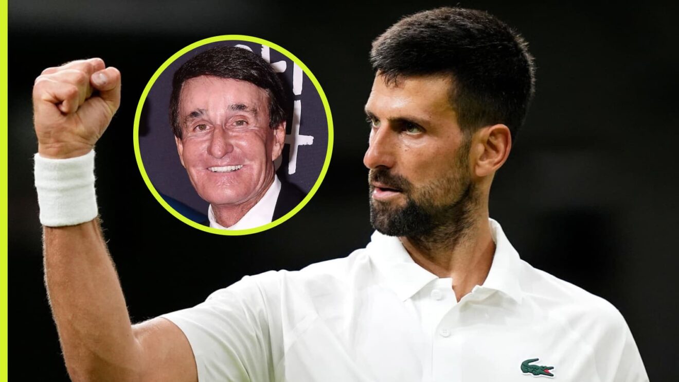 Novak Djokovic and Rick Macci