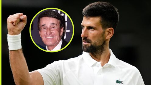 Novak Djokovic and Rick Macci