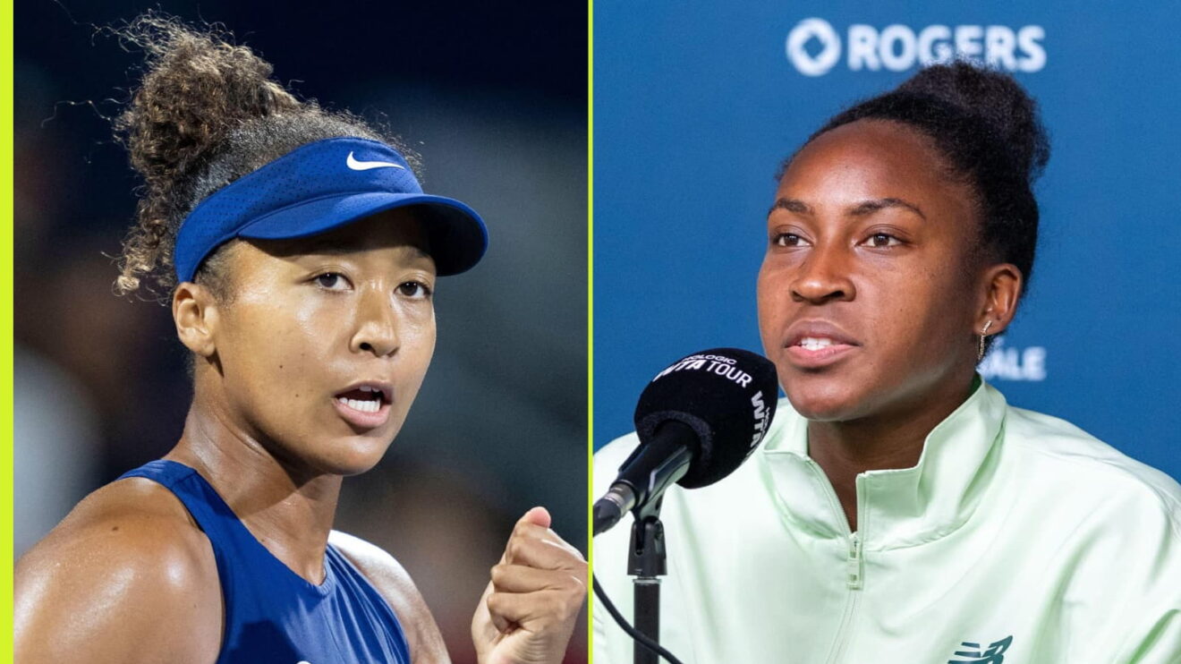 Pictured L-R: Naomi Osaka and Coco Gauff.