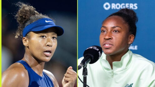 Pictured L-R: Naomi Osaka and Coco Gauff.