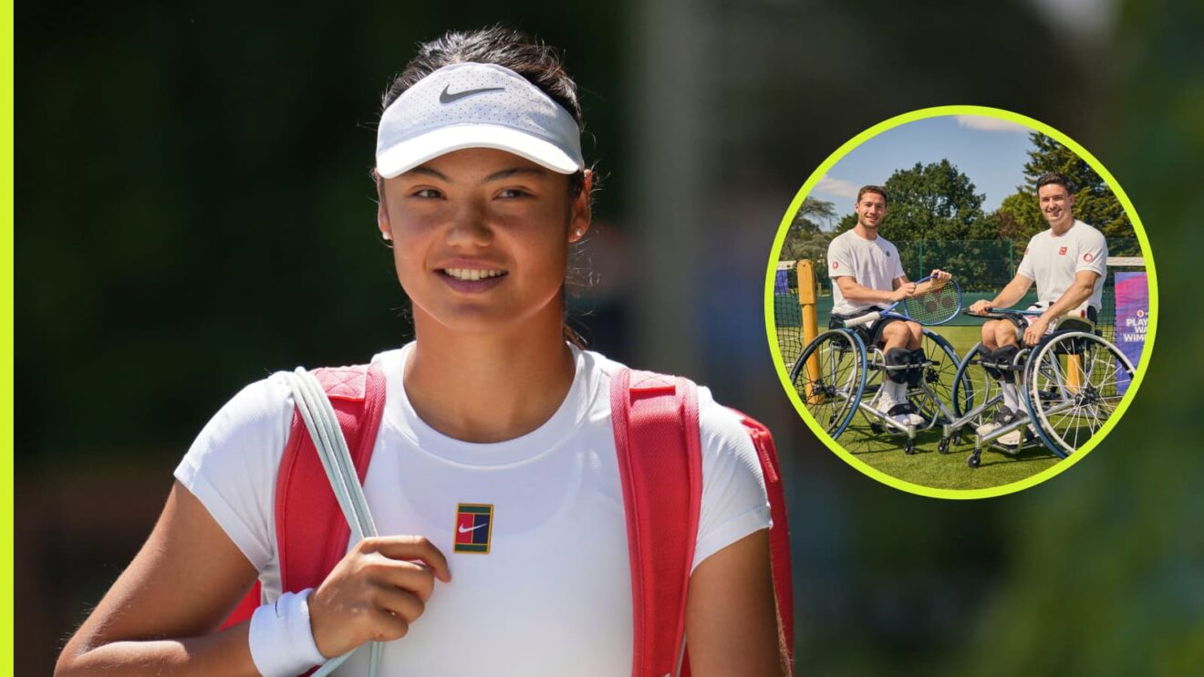 Alfie Hewett, Gordon Reid and Emma Raduacanu