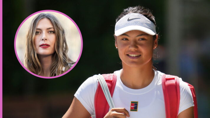 Emma Raducanu and Maria Sharapova