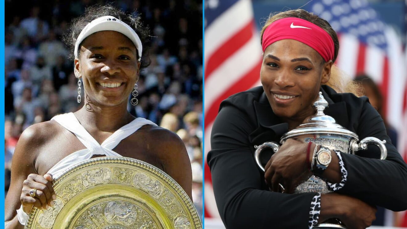 Pictured L-R: Venus Williams and Serena Williams.