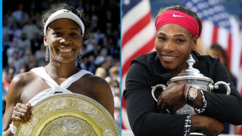 Pictured L-R: Venus Williams and Serena Williams.