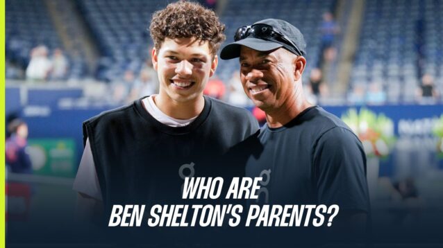 Ben Shelton with his dad Bryan