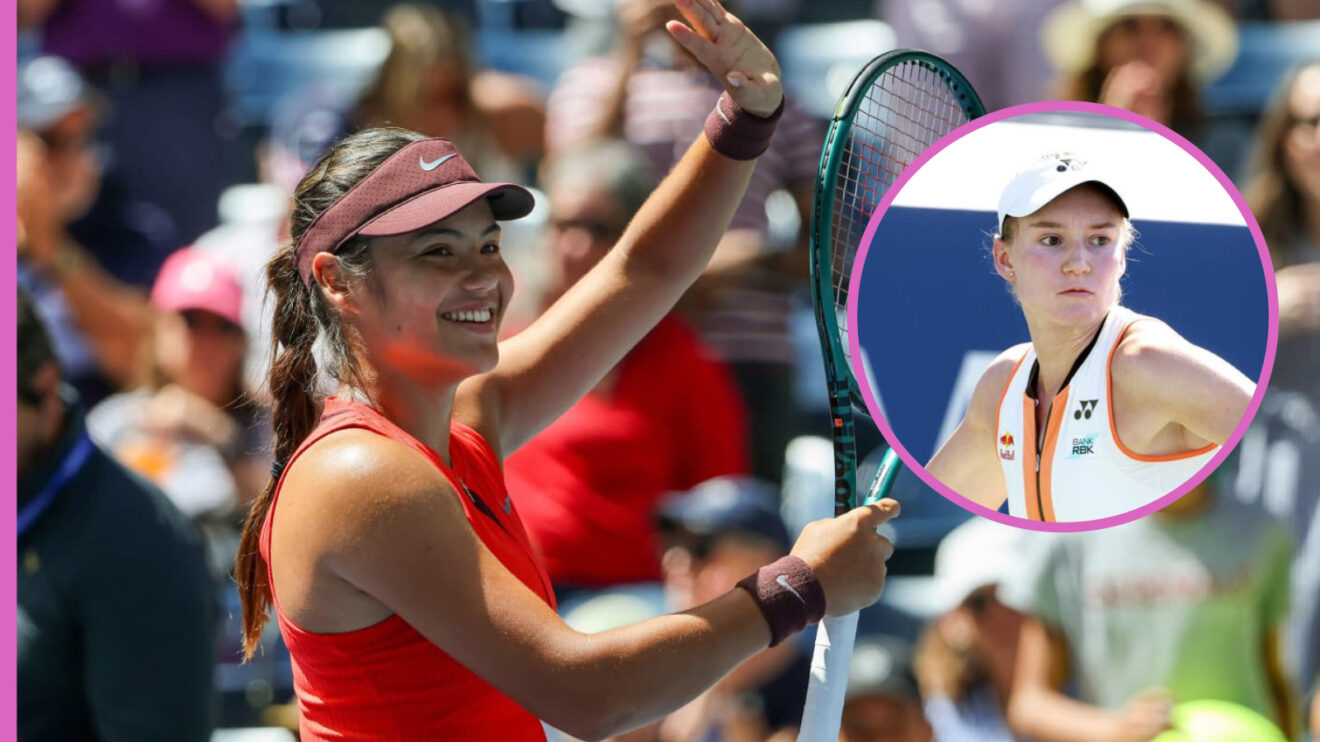 Emma Raducanu and Elena Rybakina