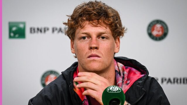 Jannik Sinner during a press conference