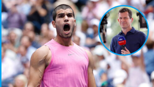 Carlos Alcaraz and Tim Henman