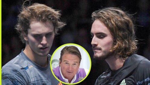 Alexander Zverev, Stefanos Tsitsipas and Jimmy Connors