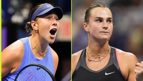 Amanda Anisimova and Aryna Sabalenka