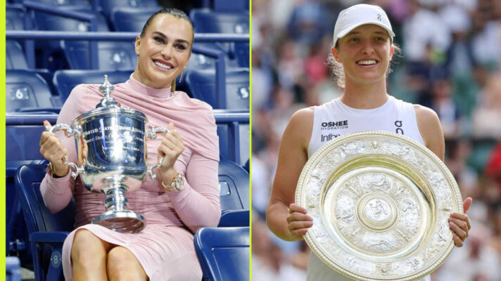 Pictured: Aryna Sabalenka and Iga Swiatek