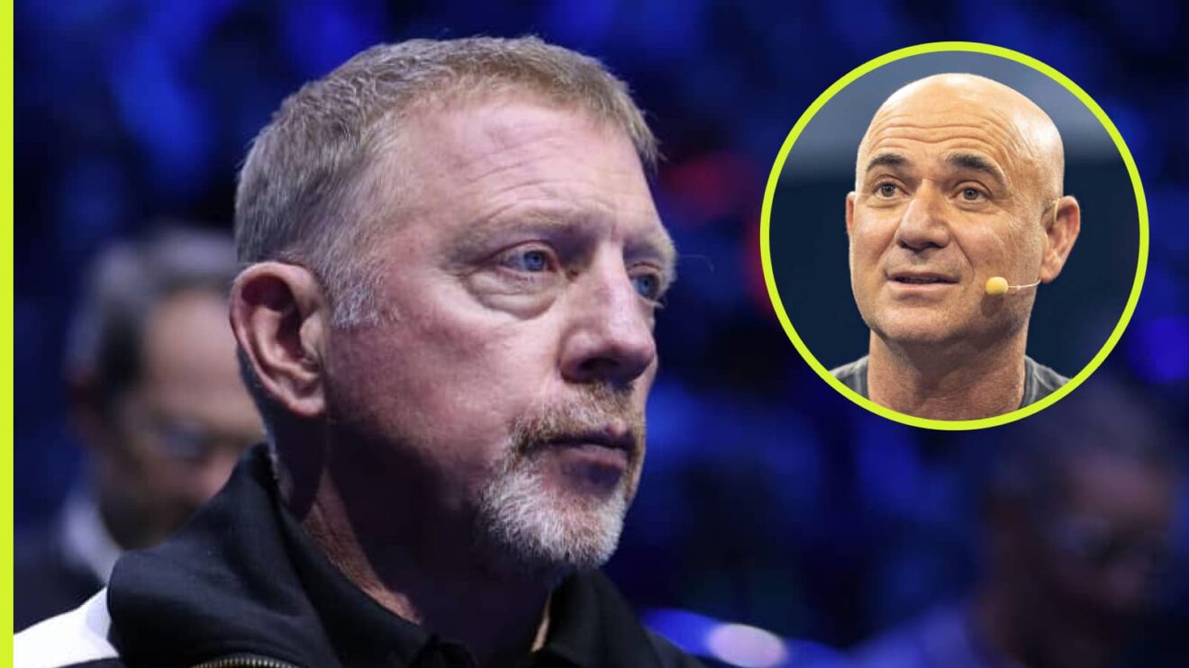 Boris Becker and Andre Agassi