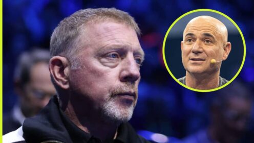 Boris Becker and Andre Agassi