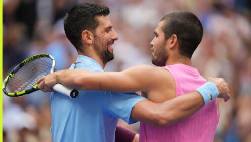 Novak Djokovic and Carlos Alcaraz