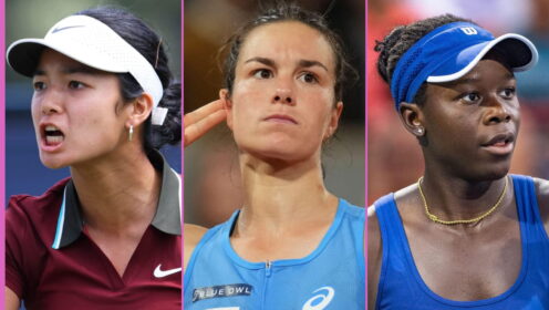 Pictured L-R: Alex Eala, Lois Boisson, and Victoria Mboko.