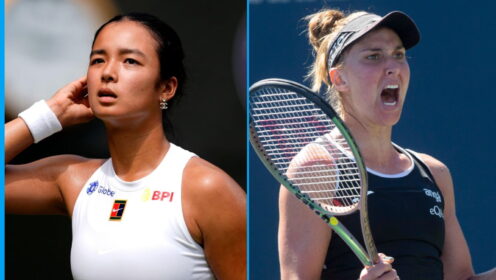 Pictured L-R: Alex Eala and Beatriz Haddad Maia.