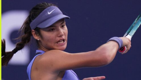 Emma Raducanu at the China Open