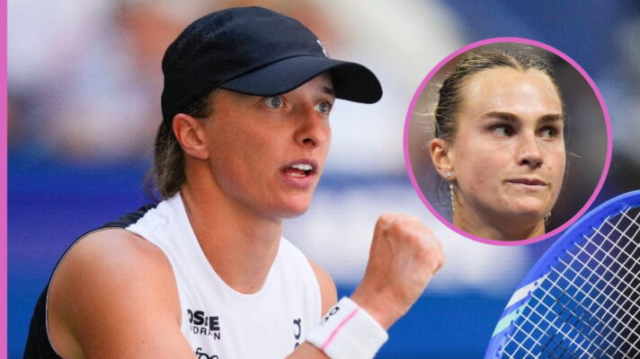 Pictured: Iga Swiatek and Aryna Sabalenka.