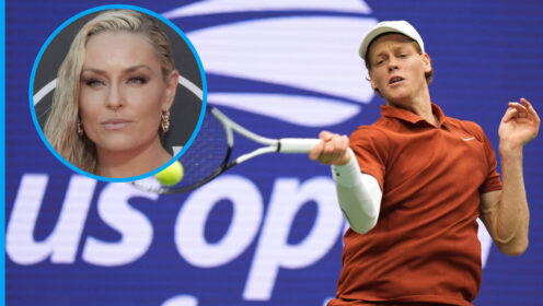 Jannik Sinner and skiing legend Lindsey Vonn