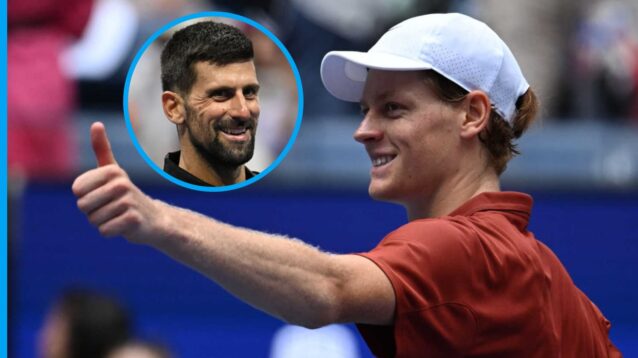 Jannik Sinner and Novak Djokovic