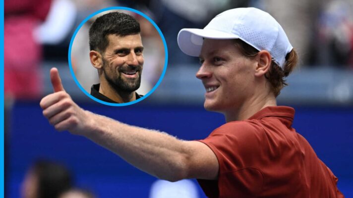 Jannik Sinner and Novak Djokovic