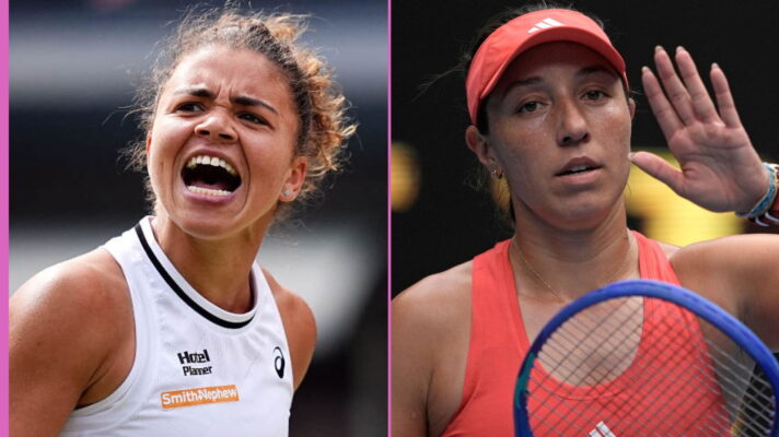 Pictured L-R: Jessica Pegula and Jasmine Paolini.