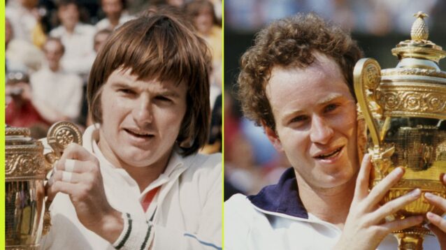 Pictured L-R: John McEnroe and Jimmy Connors.