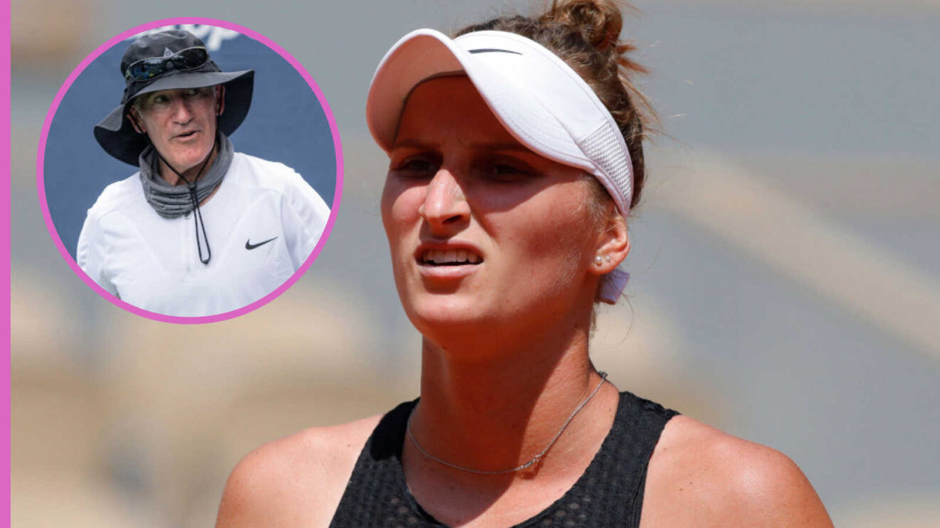 Pictured: Marketa Vondrousova with Brad Gilbert inset