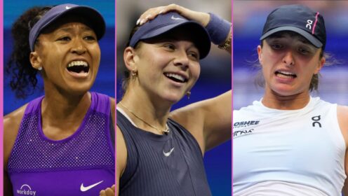 Naomi Osaka, Amanda Anisimova and Iga Swiatek